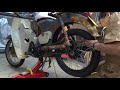 30年放置のc70行灯カブ バイクレストア part５ ホイルの再生③【素人ﾚｽﾄｱ】【diy】the wheel was completed.