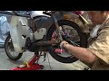 30年放置のc70行灯カブ バイクレストア part５ ホイルの再生③【素人ﾚｽﾄｱ】【diy】the wheel was completed.