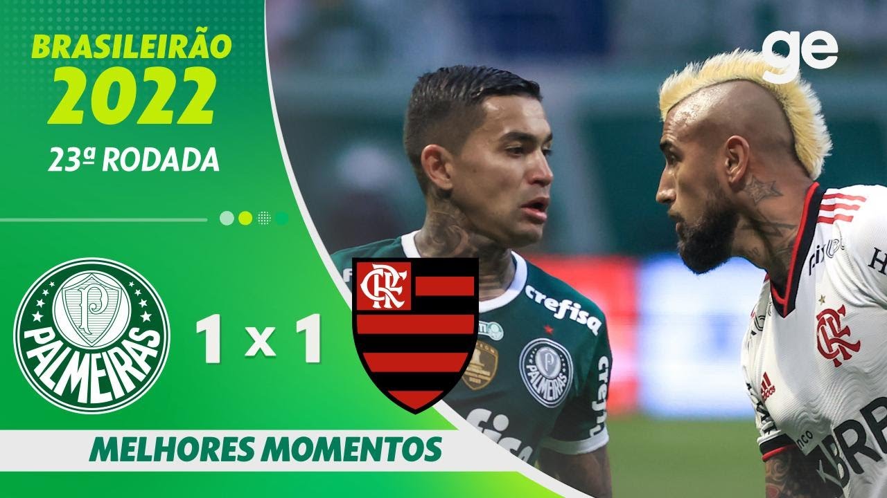 PALMEIRAS 1 X 1 FLAMENGO | MELHORES MOMENTOS | 23ª RODADA BRASILEIRÃO ...