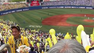 20170514　 ７回表　六甲おろしの勝利に向けてのジェット風船　びゅーーー！