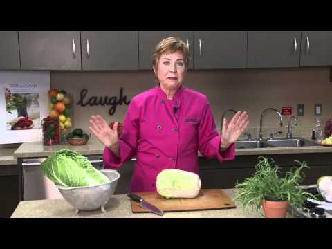 Chopping Napa Cabbage Chopping Napa Cabbage