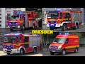 [Feuerwehr DRESDEN] - LÖSCHZUG 5 | Einsatzfahrten der Feuerwachen 1, 2, 4 & 5!