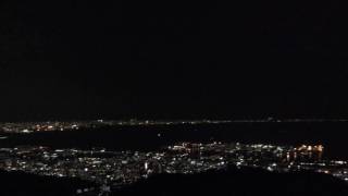 ウェザーリポート動画0604(撮影は6/3 21時)@六甲山から見た大阪・神戸の夜景です