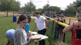 AMS Principal take a Pie to the Face