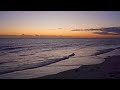 full un looped sunset on the beach with relaxing ocean waves asmr 1.5h in 4k