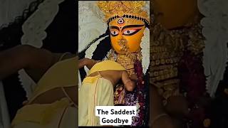 The Saddest Goodbye to Goddess Jagadhatri 😔🥹  #burima #jagadhatriapuja #krishnanagar