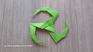 How to make a paper NINJA STAR Kamui SHURIKEN Kakashi | Origami Ninja Weapon