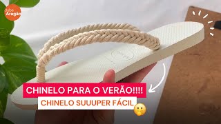 Chinelo SUPER FACINHO de Fazer em Macramê!!!