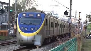 2020-02-21 橋頭舊興糖路平交道EMU800(857+858)區間車及推拉式自強號通過