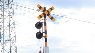 【踏切】JR成田線　変な音の踏切 (Railroad crossing in Japan)