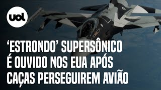 Caças perseguem avião nos EUA e causam estrondo supersônico; aeronave caiu na Virgínia