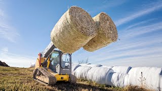 Hauling Corn Fodder - JCB Teleskid 3TS-8T