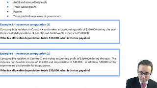 Direct taxation - CIMA F1 Financial Reporting