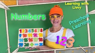 Preschool Learning | Learn numbers with Livvy | Counting numbers from 1 to 20