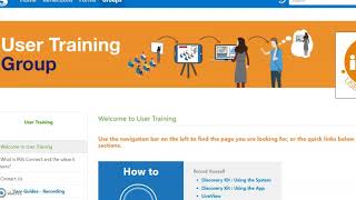 IRIS Connect website tutorial