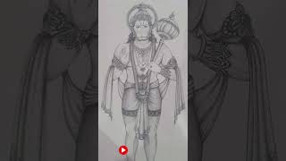 Jay shree ram 🥰❤️🙏🌺#devtalentart#hindudeity#youtubeshorts#hanumanjidrawing