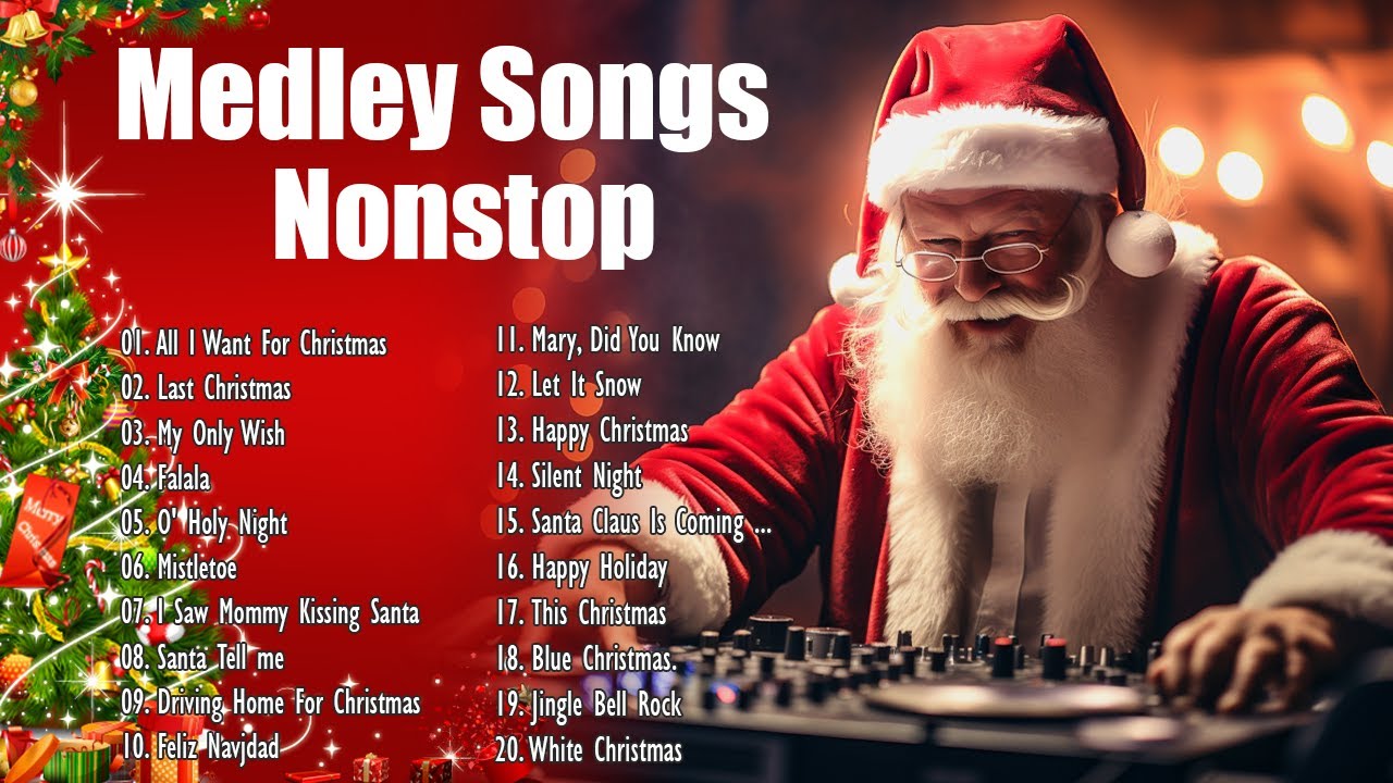 Top 2024 Christmas Hits Lyric 🎁🎄 Nonstop Christmas Songs Medley 2024 🎅🏼 ...