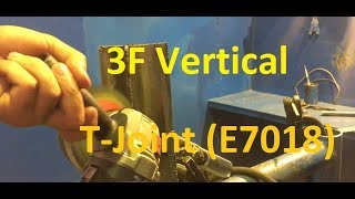 STICK WELDING 3F Vertical Arc welding for beginners T-Joint SMAW 7018