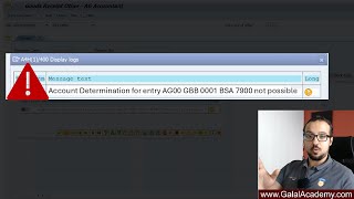 Solving the SAP Error: Account Determination for entry xx not possible