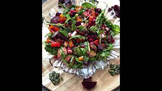 BHawramyFood- #salad -Healthy recipe- Beetroot salad- pumpkin seed salad- زڵاتەی بەتام- Salad idea