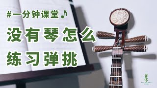 一分钟琵琶课堂：没有琴怎么练习弹挑