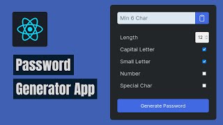 React Password Generator App | Beginner Project
