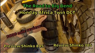 Shinko 705 Review | Shinko 805 Preview | 3k on my Africa Twin DCT