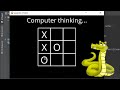 Tic Tac Toe with Minimax Algorithm (CS50 AI Project 0b)
