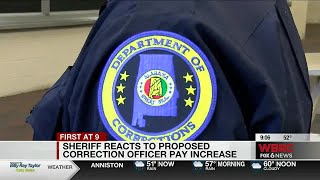 Sheriff reacts to proposed correction officer pay increase