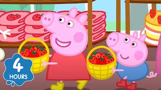 Peppa Picks Strawberries ⭐️ Family Kids Cartoons 🐽 We Love Peppa Pig