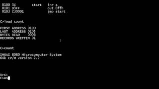#32 IMSAI 8080 counting in assembly language
