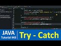 Java Tutorial #43 - Java try catch finally blocks for Exception Handling (Examples)