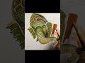 Ganesh ji ki acrylic painting on canvas #shorts #short #shortvideo #shortsvideo