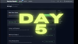 2D Array DS - Arrays - Interview Preparation Kit on DSA | HackerRank
