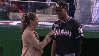 MIA@WSH: Hood talks about hitting first MLB home run