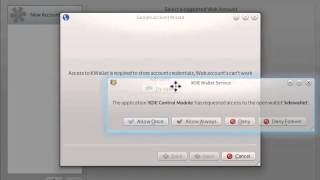 WebAccounts KWallet fixes