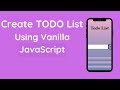 How to Build a Todo List App from Scratch Tutorial with HTML, CSS and Js