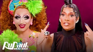 The Pit Stop S15 E10 🏁 | Bianca Del Rio & Jaida Essence Hall Cuff It! | RuPaul’s Drag Race S15