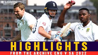 Rabada 5 Wicket Haul, Pope In The Runs & Nortje's Pace | Classic Test | England v South Africa 2022