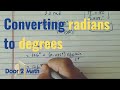 CONVERT RADIANS TO DEGREES | Fast and Clear Explanation | Trigonometry