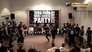 20180415 ZERO FOUR 10th DANCE PARTY BBOY 8on8 八取四強賽~Top Coalition vs East Dragon