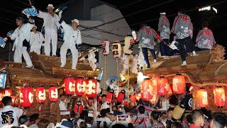 2022.6/25　西脇組・馬場町・背戸口町  三町合同曳行（平野郷試験曳き④）