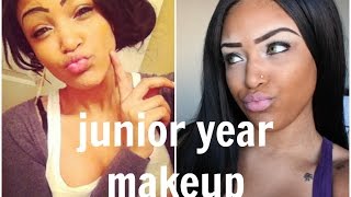 How I Did My Makeup in Highschool Challenge | Junior Year