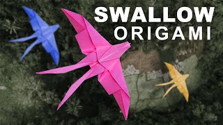 How To Make Paper Bird | Origami Swallow |