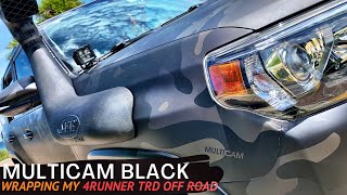 MULTICAM Black wrapped Toyota 4runner TRD - Rotulando mi 4runner TRD de Camuflaje negro - CAMO