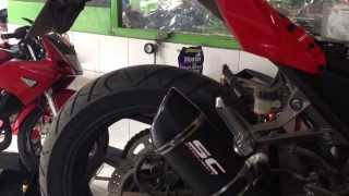 Kawasaki Ninja 250 FI SC Project Exhaust Advanced Technology 2014 Full System (Flares)