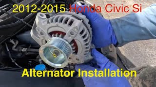 9th Gen 2012-2015 Honda Civic Si Alternator Installation