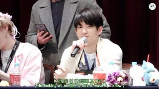 [180318GOT7] 어부가 날 봤어!!!🐟 (영등포 팬사인회)(fancam_eng sub)