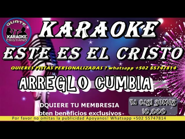 Karaoke Este Es El Cristo Que Yo Predico Arreglo Chords Chordify
