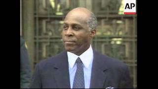 USA: VERNON JORDAN QUESTIONED ABOUT CLINTON/LEWINSKY CASE (2)